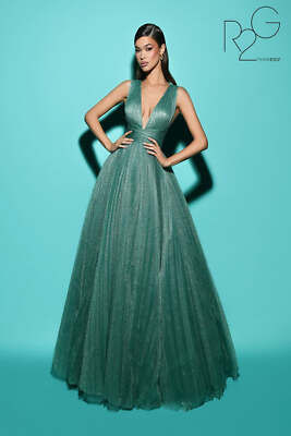 Pre-owned Tarik Ediz 53124 Evening Dress Lowest Price Guarantee Authentic In Powder