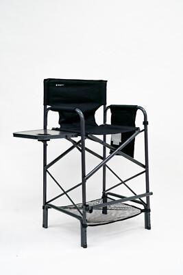 EARTH EXECUTIVE TALL DIRECTORS CHAIR w/ SIDE TABLE - FREE CARRY BAG & S/H