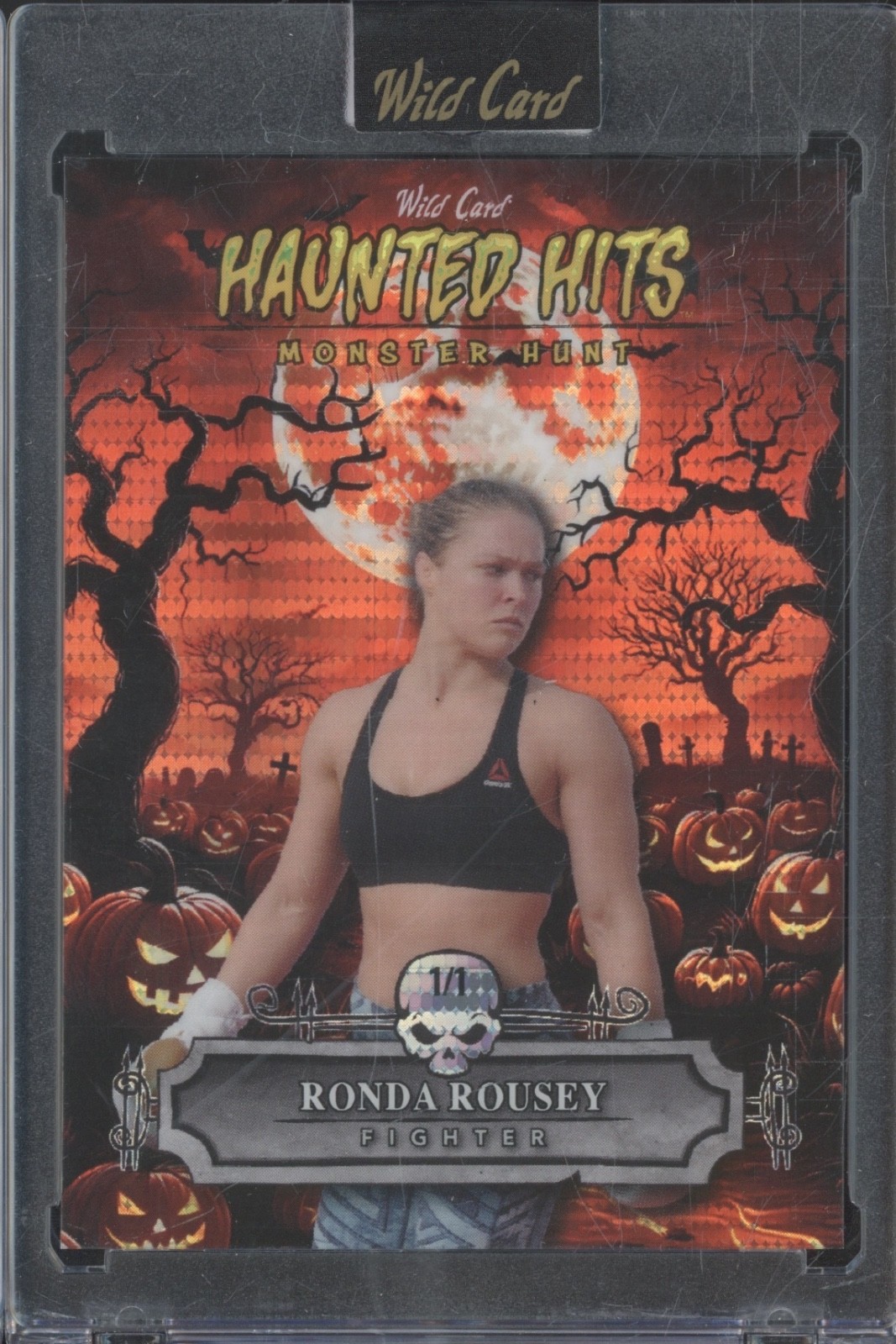 2025 Wild Card Monster Hunt Haunted Hits Red Pulsar Ronda Rousey 1/1
