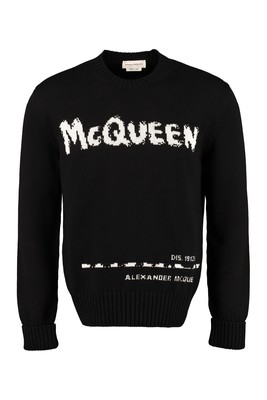 ALEXANDER MCQUEEN ALEXANDER MCQUEEN INTARSIA CREW-NECK SWEATER