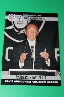 1990 Pro Set #786 Raiders Stay in L.A.