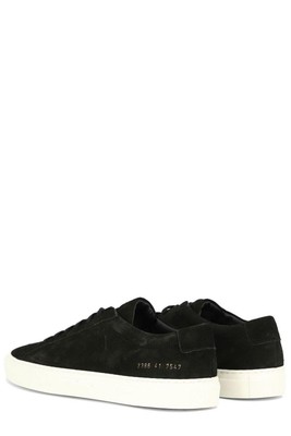 Pre-owned Common Projects Achilles Sneakers In Black Suede