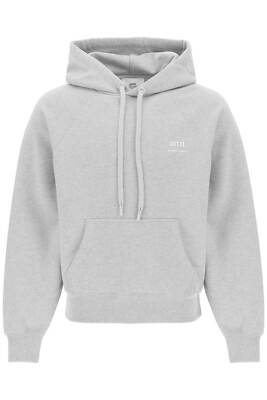 Pre-owned Ami Alexandre Mattiussi Ami Paris Hoodie Hood Cotton Organic Usw224747 Grey Sz.xl 951