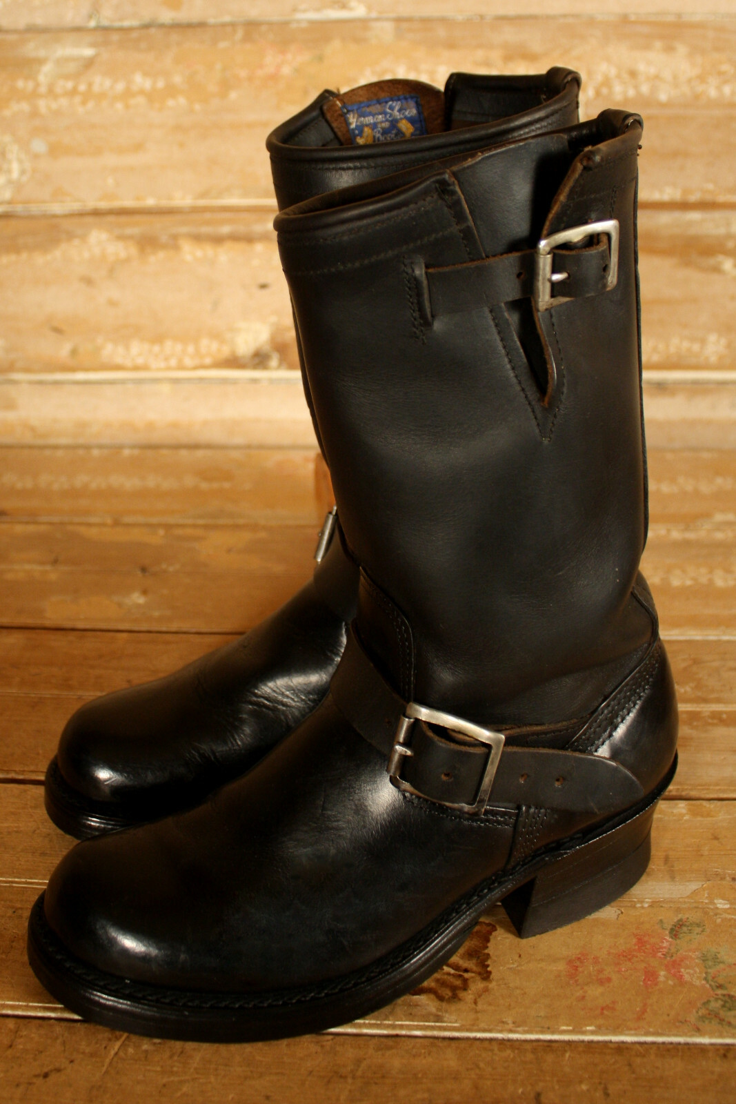 RARE MINT VTG 1950S HERMAN ENGINEER BOOT SZ 7.5 E!!!