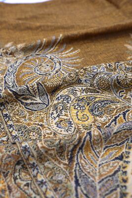 Luxurious Big Paisley Jacquard Layered Woven Pashmina Shawl Wrap Scarf Stole ...
