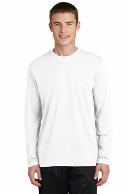 Sport-Tek Men's Dry-Fit RacerMesh Moisture Wicking Long Sleeve T-Shirt ST340LS