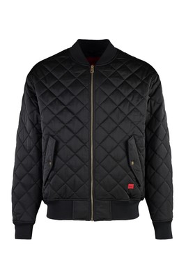 Pre-owned Hugo Boss Bomber Jacket In Technical Fabric In Black