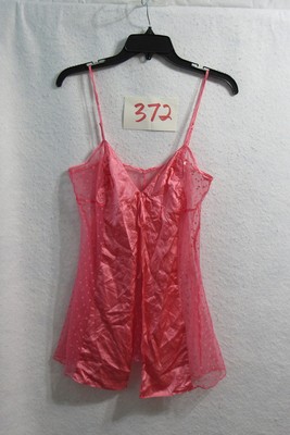 Victoria39s Secret Pink Polka Dot Babydoll Chemise Size Medium