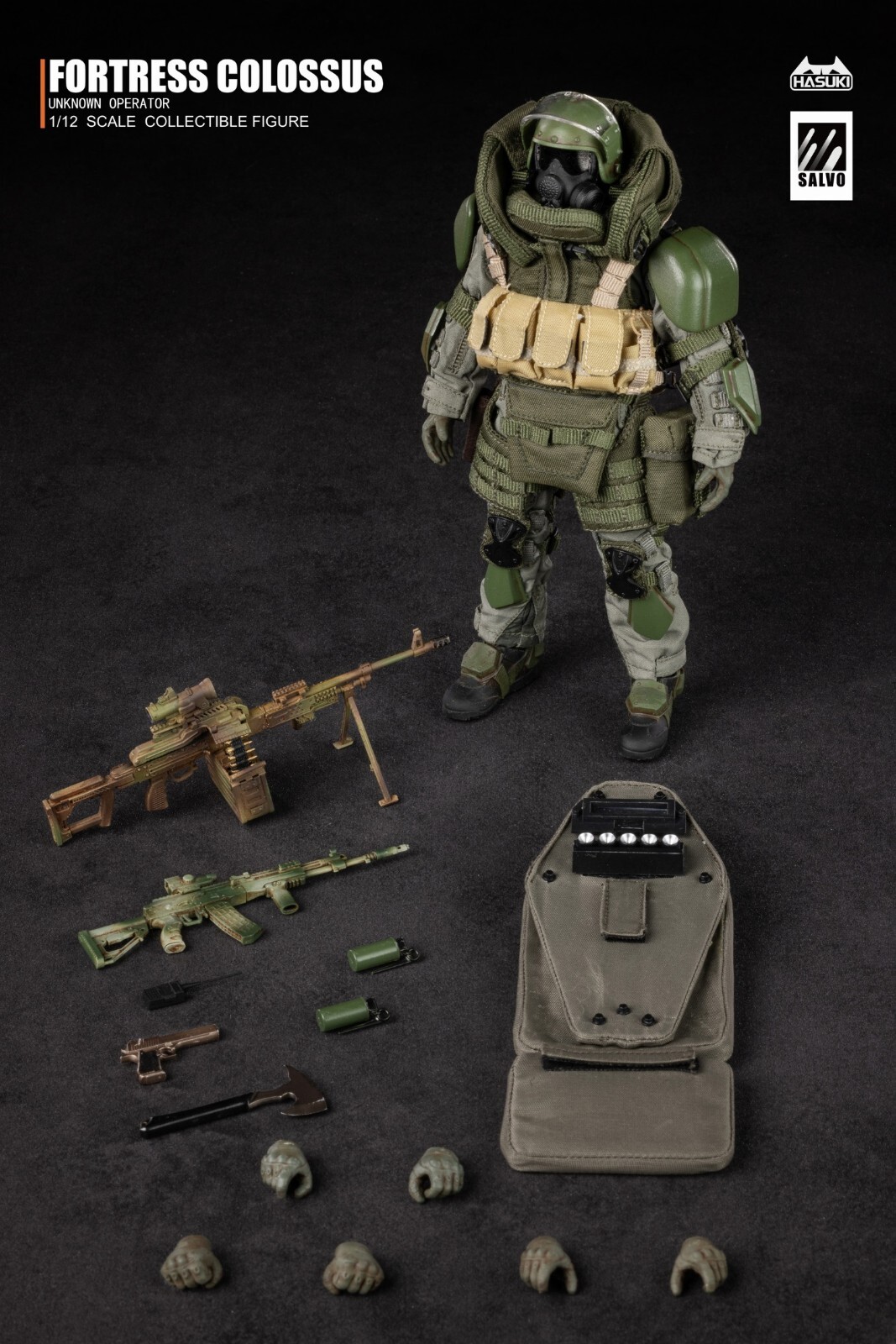 開封品 HASUKI SA01 BLACK OPS アンノウンオペレーター HASUKI SALVOシリーズ A01 BLACK OPS アンノウンオペレーター 1
