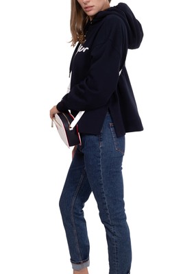 TOMMY HILFIGER TOMMY HILFIGER - WOMEN'S RELAXED HOODIE WITH SIDE VENTS