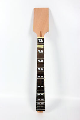 Guitar Neck DIY Paddle head for 22 Fret 24.75Inch Rosewood Fretboard Set in heel