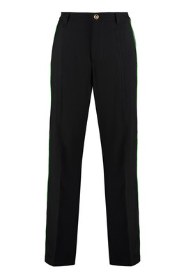 Pre-owned Versace Black Polyamide Pants