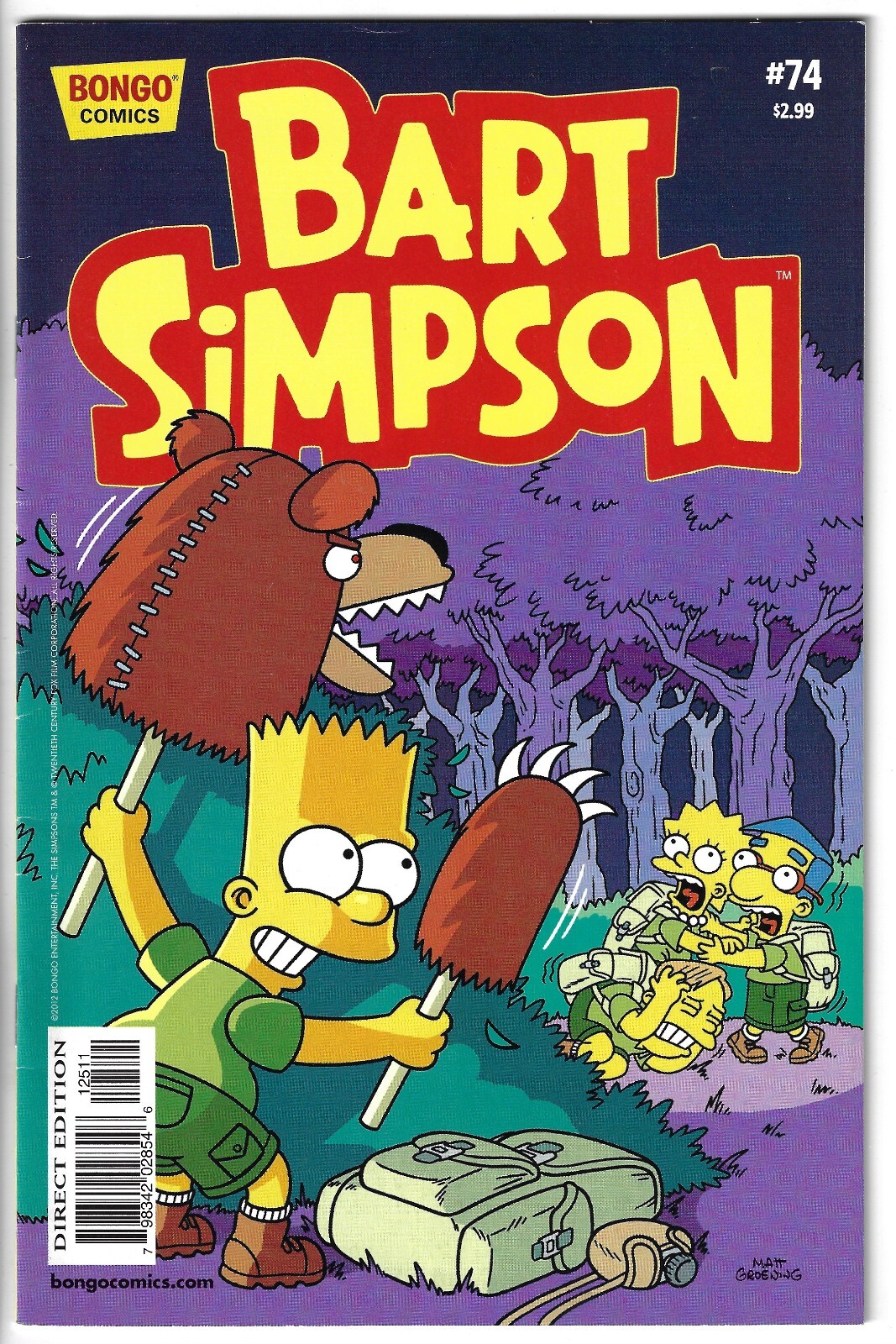 Simpsons Comics Presents Bart Simpson #74 (2012) Jason Ho