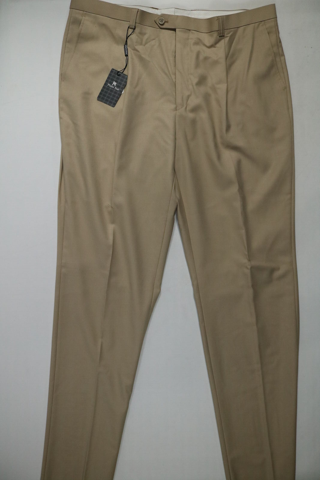Mens Pierre Noir Tan Dress Pants 40W Pleated NEW