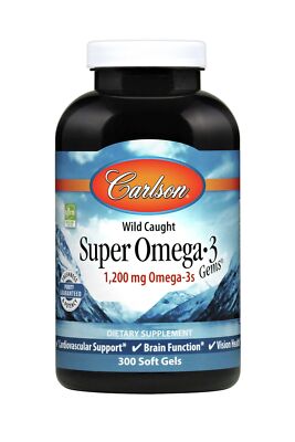 Carlson Laboratories Super Omega-3 Gems 300 мягких капсул