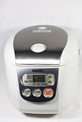 Sanyo Computerized Electronic Rice Cooker and Warmer 10 Cups ECJ-D100S