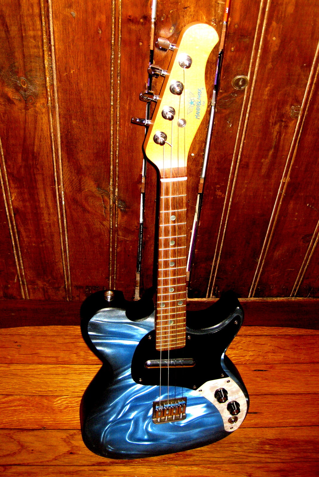 Mandocaster-Mandoblaster Blue Star U.S.A. Electric Mandolin With Original Case