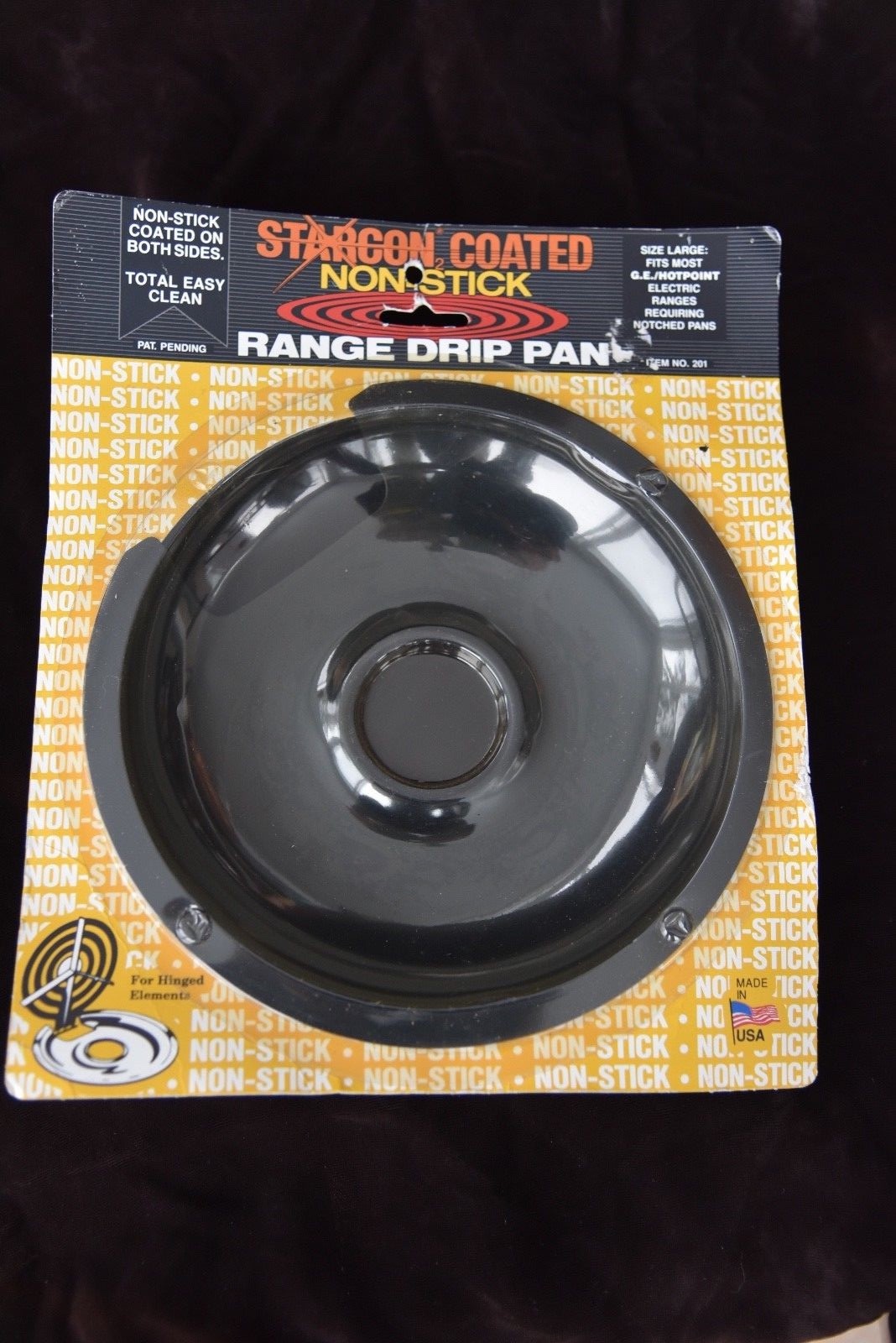 3 Harbortown Non-Stick Electric Range Drip Pans for GE/Hotpoint and others