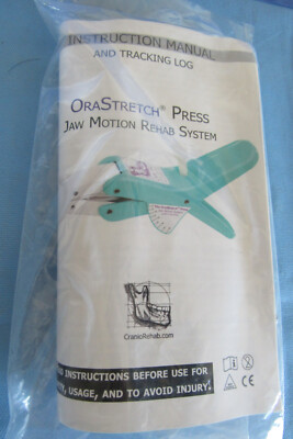 New CranioMandibular CR1005 Pediatric OraStretch Press Jaw Rehab System + 4 Pads