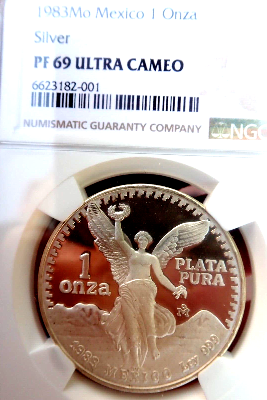 【アウトレット☆送料無料】 Libertad Mexico 1983 Silver PF NGC Date Key Minted 998 Proof 小物