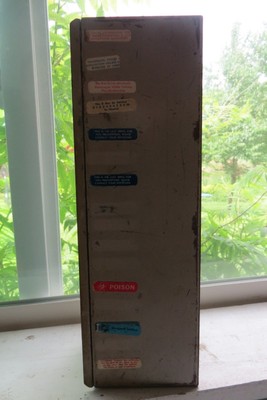 old Pharmacy RX Label Kwik metal dispenser Model No.BK-16