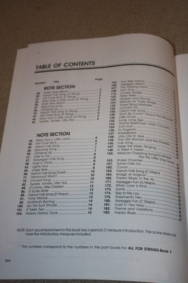 All For Strings Piano Accompaniment Book 1