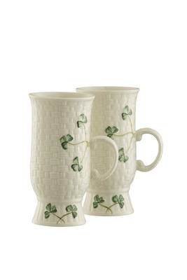 Irish Coffee Mugs Pair, Medium, White