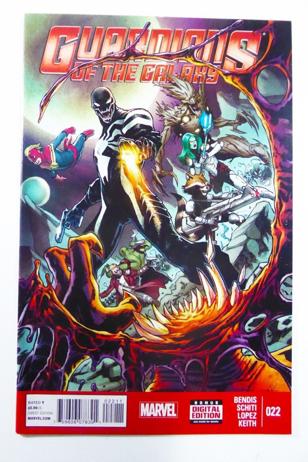 Marvel GUARDIANS OF THE GALAXY #22 Key VENOMIZED Rocket +