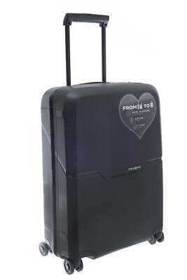 Samsonite Magnum Eco Spinner 55/20 Graphite Hard Shell Luggage Travel Carry On