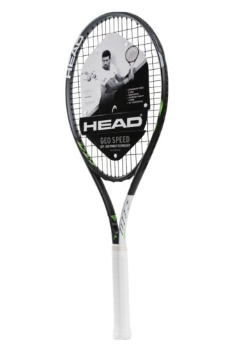 HEAD Geo Speed Adult Tennis Racket Black/ White 724794076583 HEAD Geo Speed Adult Tennis Racket Black/ White 724794076583