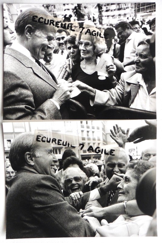 2 Photos Alfred Dregger Cdu Hessen-Wahl Allemagne 1982 H391