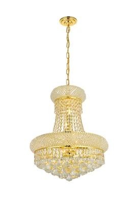 8 Light Gold French Empire Crystal Chandelier Elegant Ceiling Light Primo