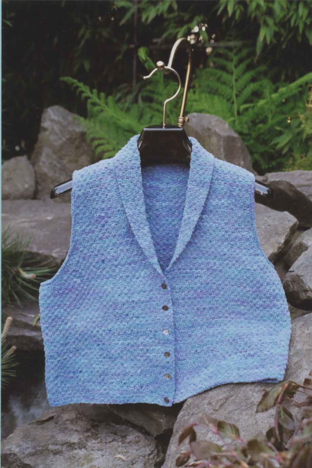 COOTIE 19S/S Seed Stitch Knit Vest Sarah James Knitting