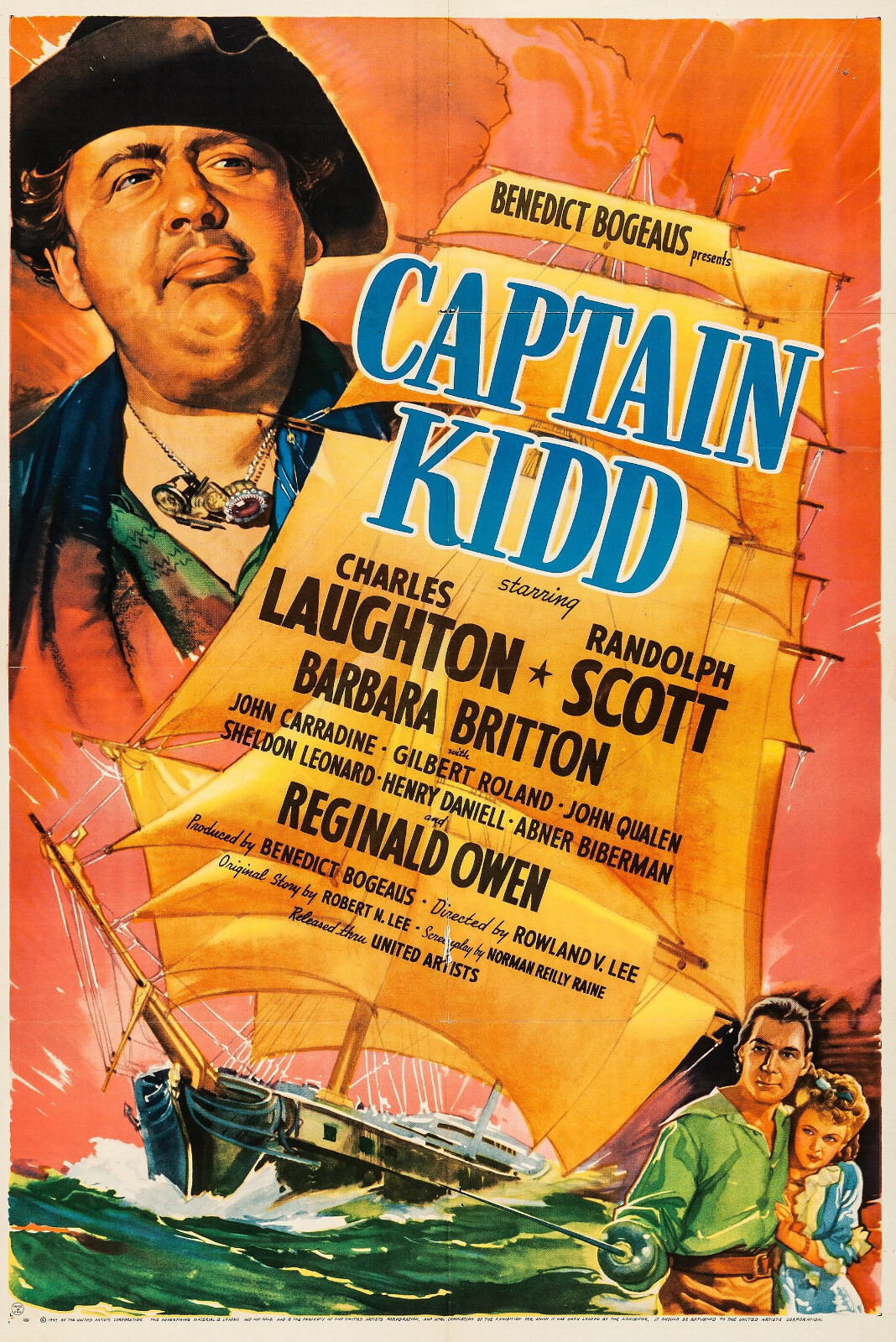 Captain Kidd (1945) Charles Laughton Reg Owen DVD Public