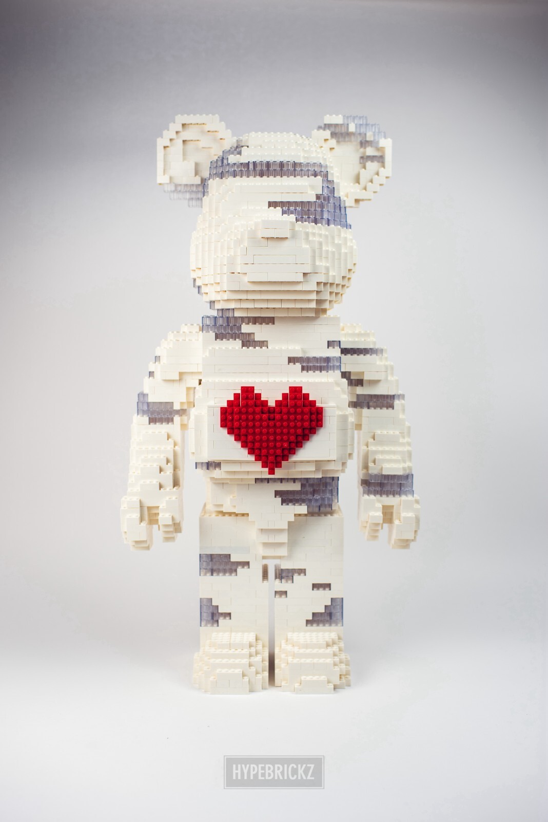 Giant Lighting up 1000% Bearbrick made with real bricks pieces Sneakerhead Gifts