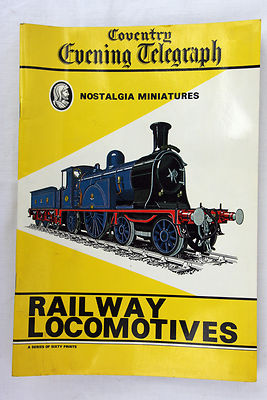 Nostalgia Miniatures Coventry Evening TelegraphRailway Locomotives Postcard Book