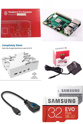 Raspberry RAS Pi R PI RPI PI4B 4 Four Model B 4B 2GB 4K Cooler Mini Computer Kit