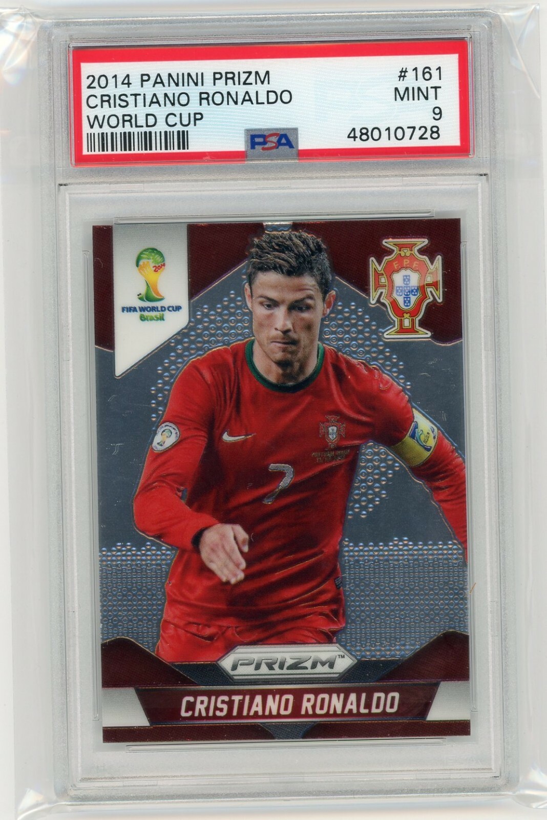2014 Panini Prizm #161 Cristiano Ronaldo World Cup PSA 9 | eBay