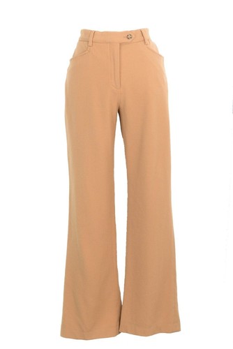 フィットネスボトムス PRADA Women Straight Pants 2223710F4F0627 Beige Prada Beige Classic Pants Trouser Slim Straight Ankle