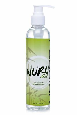 Nuru Passion Couples Body to Body Massage Gel Water Based 8 oz - Non Staining 