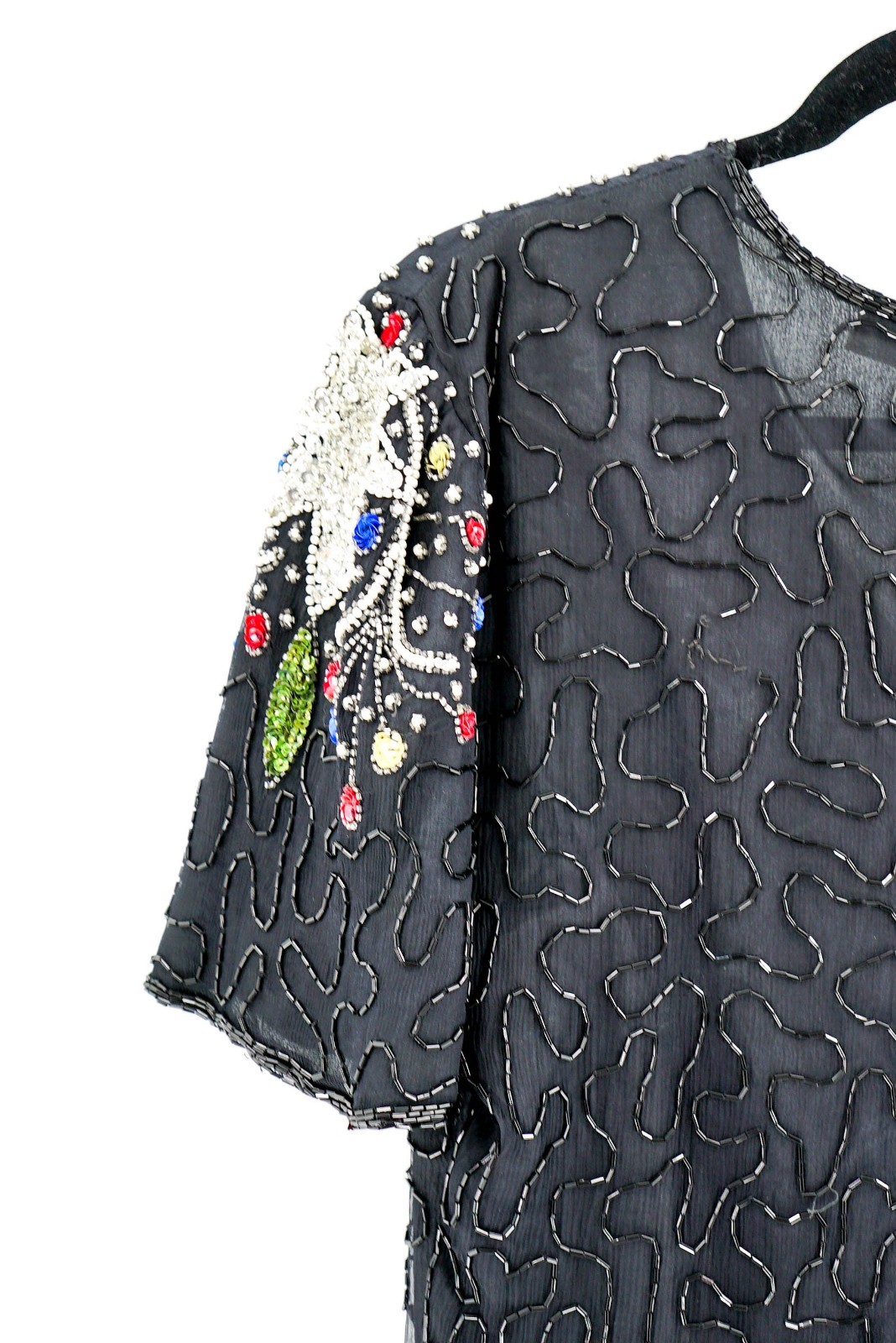 Women's Vintage Swee Lo Silk Beaded Dress Size Medium (8-10)