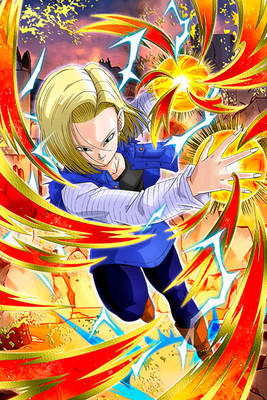Dragon Ball Poster Android 18 Charging Attack DBZ POSTER