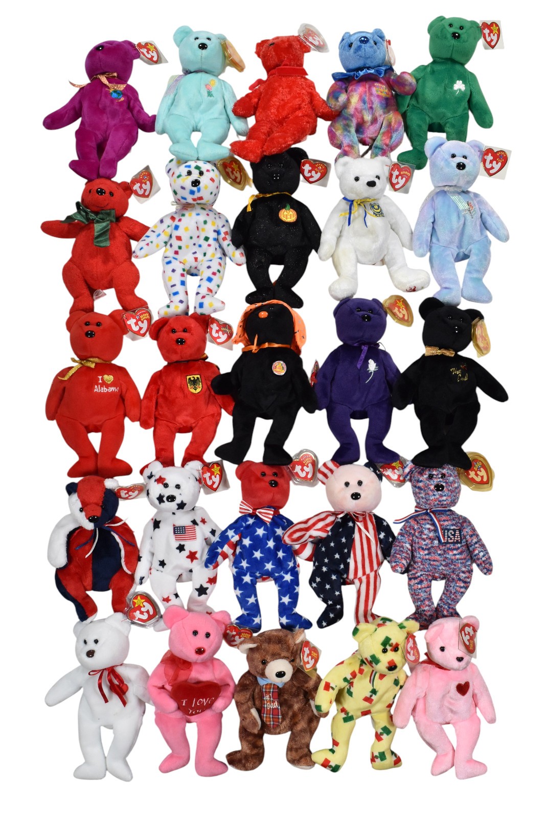 Ty Beanie Babiesコレクション、25セット Ty Beanie Babiesコレクション、25セット TY Beanie Babies
