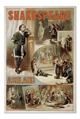 Ashland Oregon William Shakespeare Hamlet Vintage Theater Advertisement 20