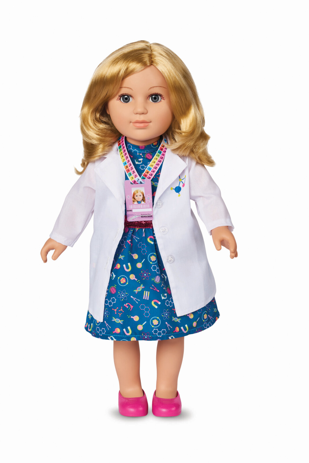 Download 18" Poseable Doll Scientist Blonde Hair American Girls Fun Play Toy Best Gift 42607192245 | eBay
