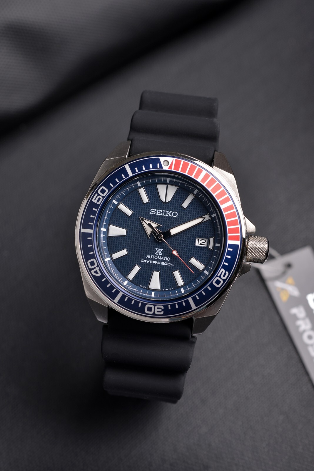 Pre-owned Seiko Prospex Automatic Srpb53k1 Samurai Dive Watch Free Fedex