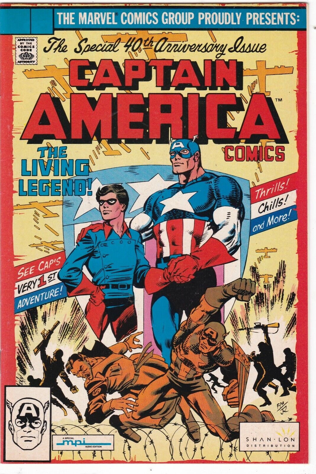 Captain America #255 Origin Retold. MPI Shan Lon Variant No Cassette Captain America #255 Origin Retold. MPI Shan Lon Variant No Cassette