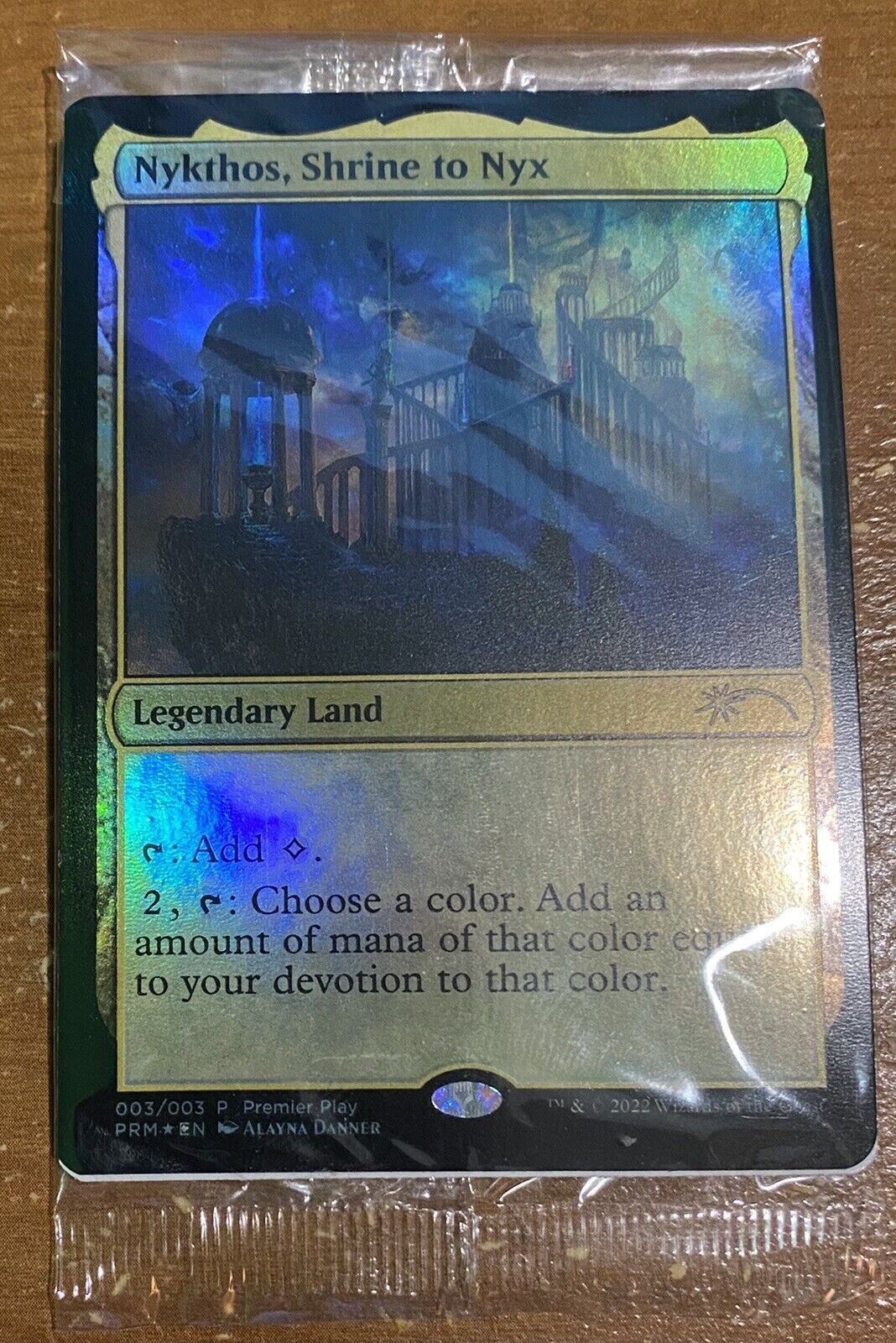 MTG FOIL ニクスの祭殿、ニクソス プロモ MTG New Mint FOIL Nykthos, Shrine to Nyx Promo Magic Card