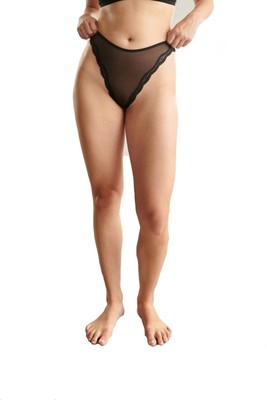 Blush Lingerie lotus high leg thong underwear for women