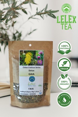 Gaia Detox  Tea for Detoxify Gain a Healthy Look and Energy 40g Lelex Tea